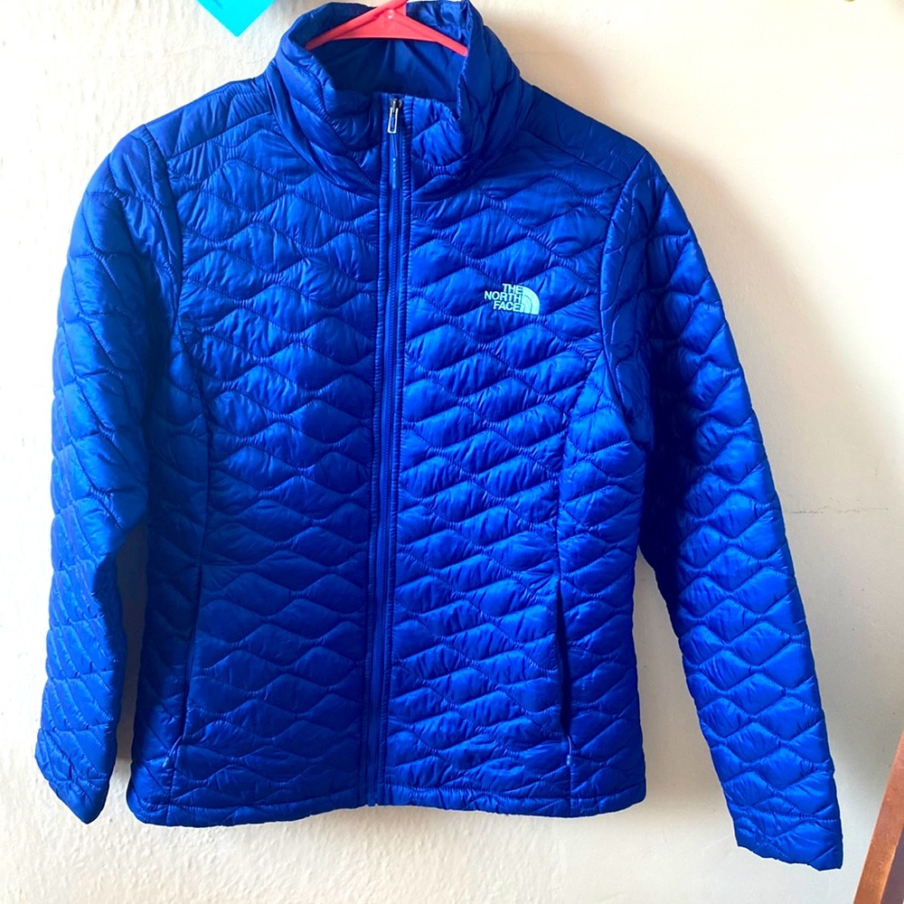 Blue North Face jacket